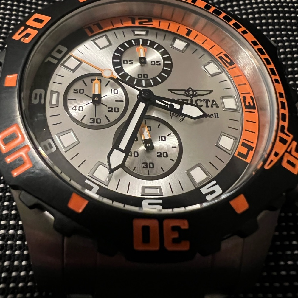 INVICTA 7334 QUARTZ ANALOG SS SLV #14F1 VERYGOOD WRISTWATCH F/S JAPAN